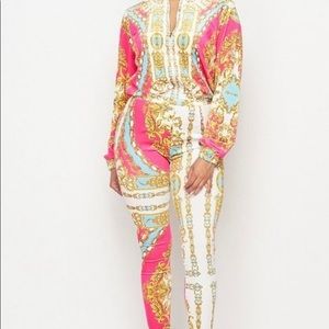 Goddess velour pants set